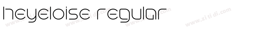 heyeloise regular字体转换